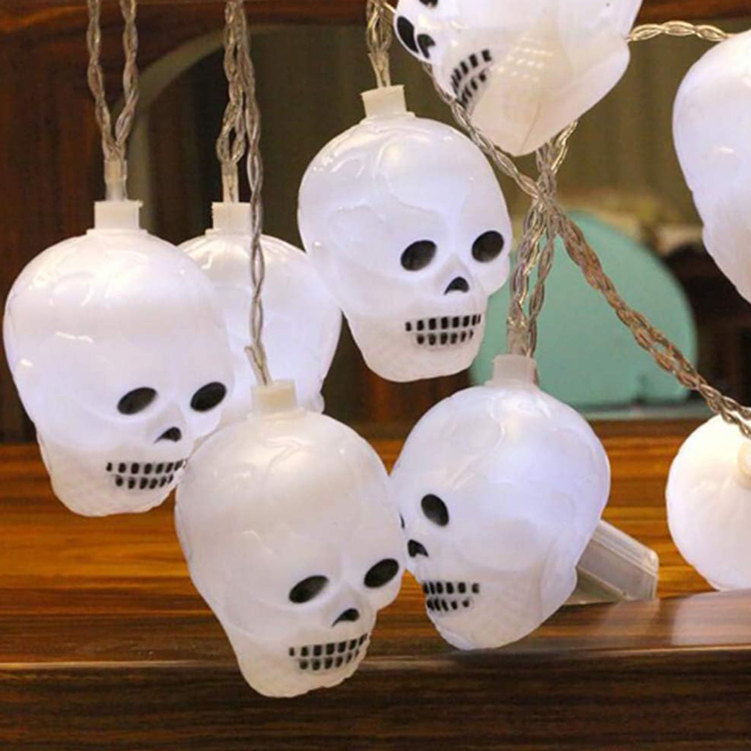 8420 Halloween Decoration Outdoor Indoor Skeleton Head 16 Skulls String Light Set Blow Mold, Decoration Lights Fairy Lights Led Garlands Halloween Decor Garland Decor Wreath Pumpkin 8420 Halloween Decoration Outdoor Indoor Skeleton Head 16 Skulls String Light Set Blow Mold, Decoration Lights Fairy Lights Led Garlands Halloween Decor Garland Decor Wreath Pumpkin